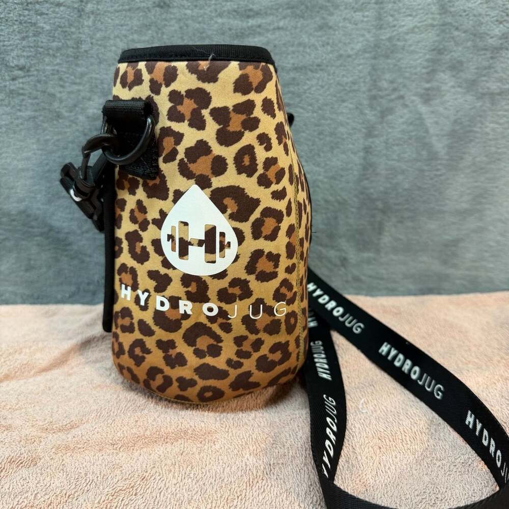 HydroJug Neoprene Sleeve Leopard Cheetah Print Water Bottle Carrier